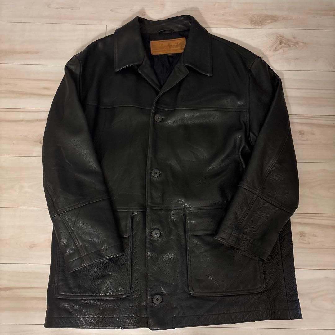 timberland レザー　カーコート