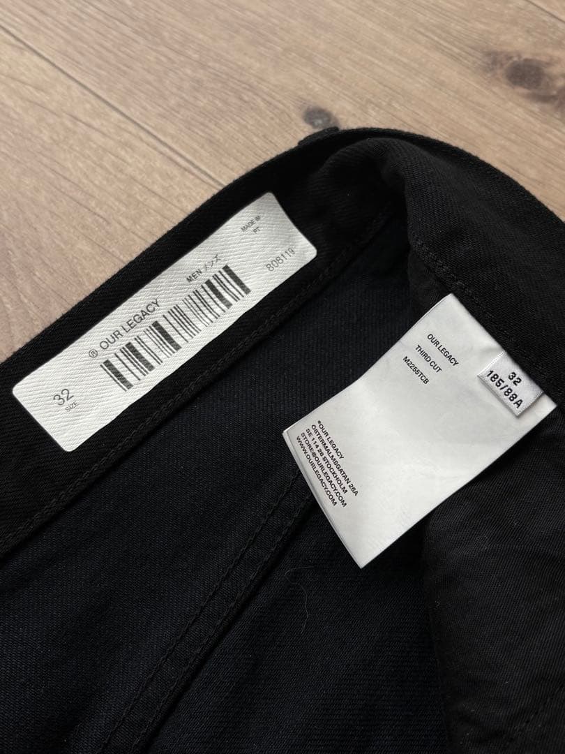 V　our legacy THIRD CUT Black Selvedge