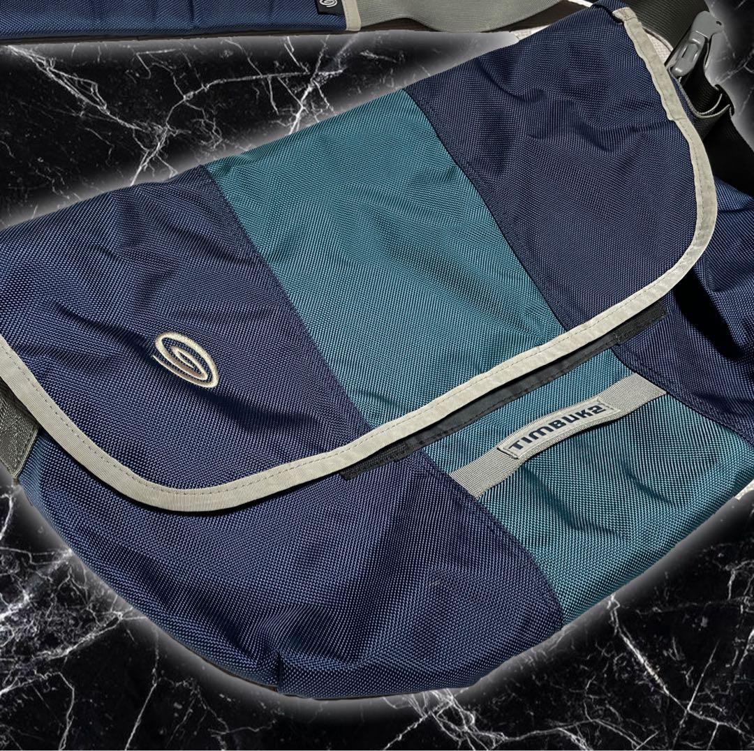00s TIMBUK2 メッセンジャーバッグ ネイビー Y2K ワンショルダー