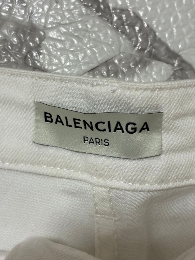 メ*5様 ★BALENCIAGAホワイトパンツボトムスメンズ36サイズ