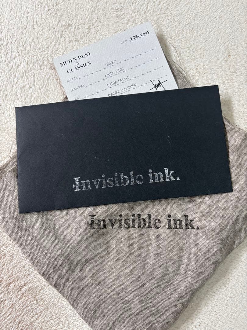 Invisible ink. MDC\"MEX.\"XS インビジブルインク