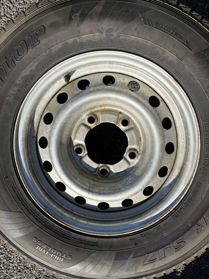 ランクル70 76 純正ホイール スタッドレス 4本