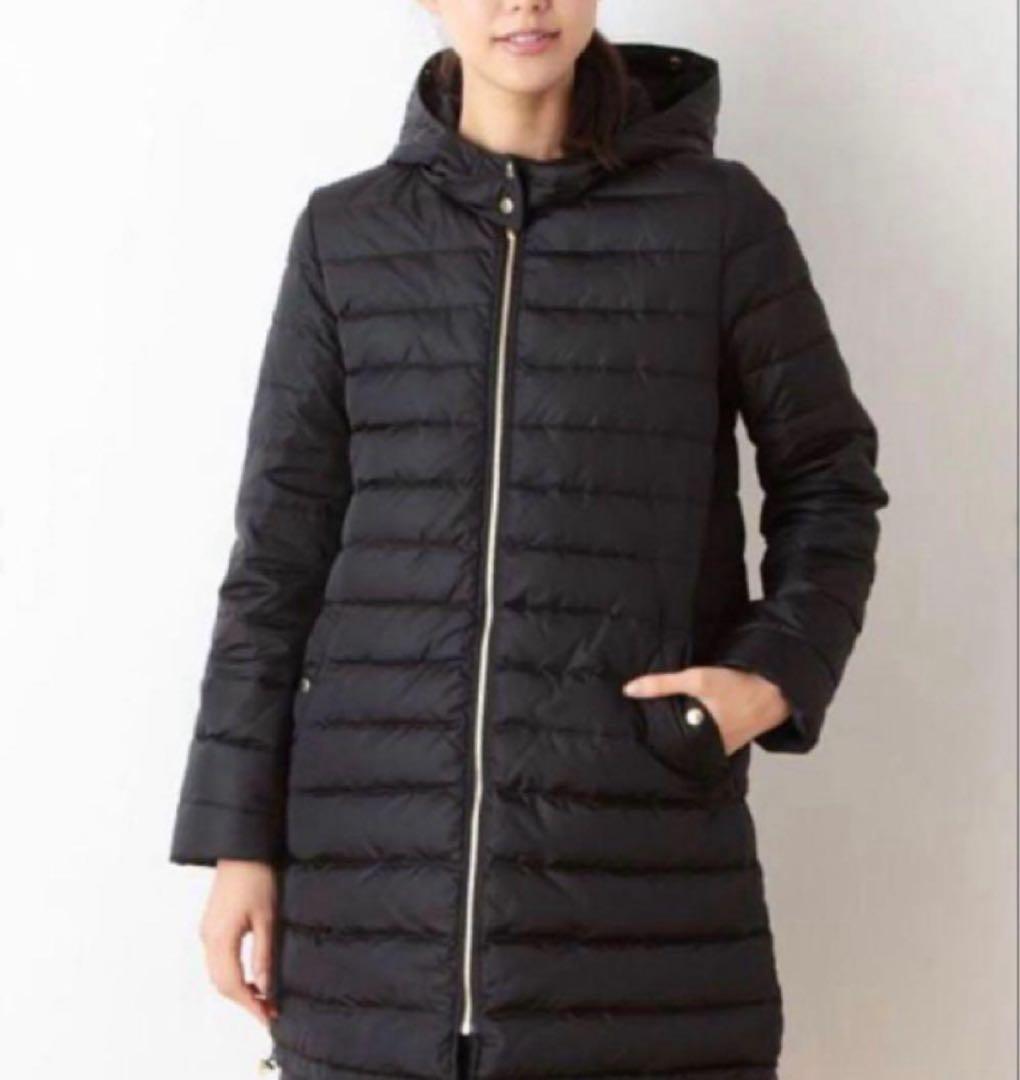 シップス リバーシブル ダウンコート 36 濃紺 ネイビー リモンタ DMW