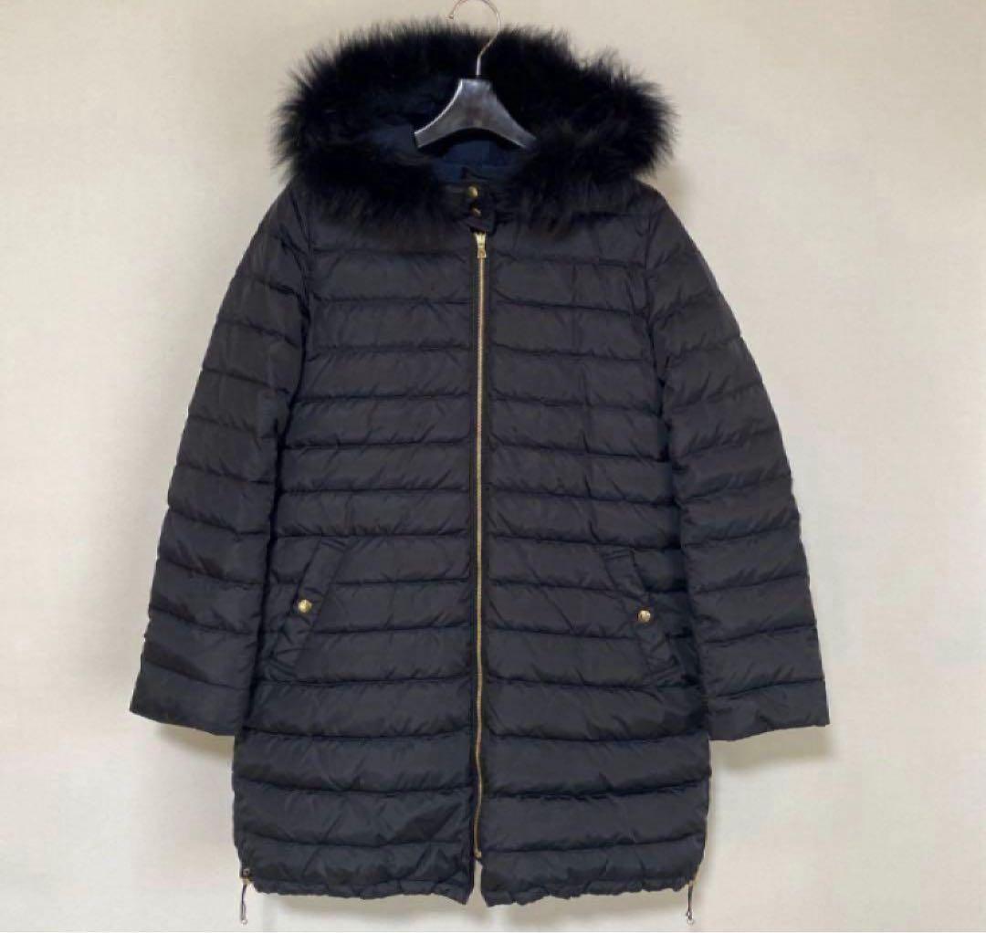 シップス リバーシブル ダウンコート 36 濃紺 ネイビー リモンタ DMW