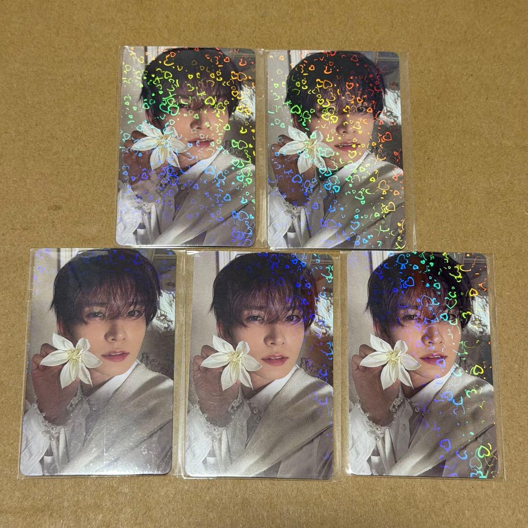 ヒスン　ホログラムトレカ　5枚　weverse ORANGE BLOOD