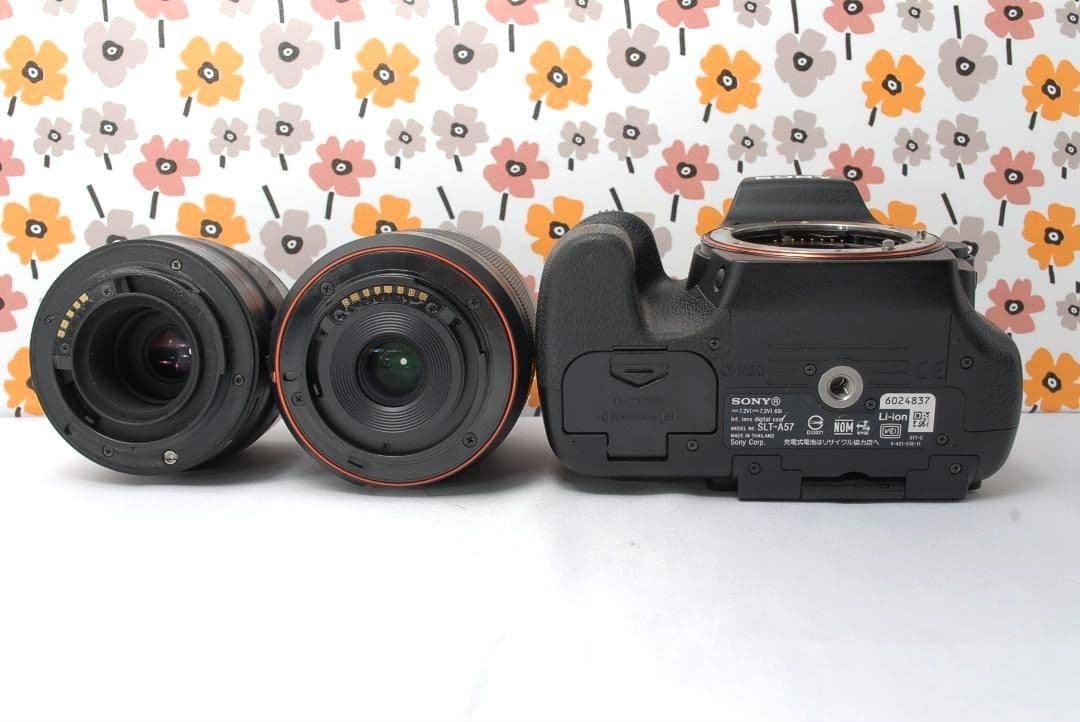 ❤SONY α57❤望遠レンズセット❤ショット数1848回！❤一眼レフカメラ❤