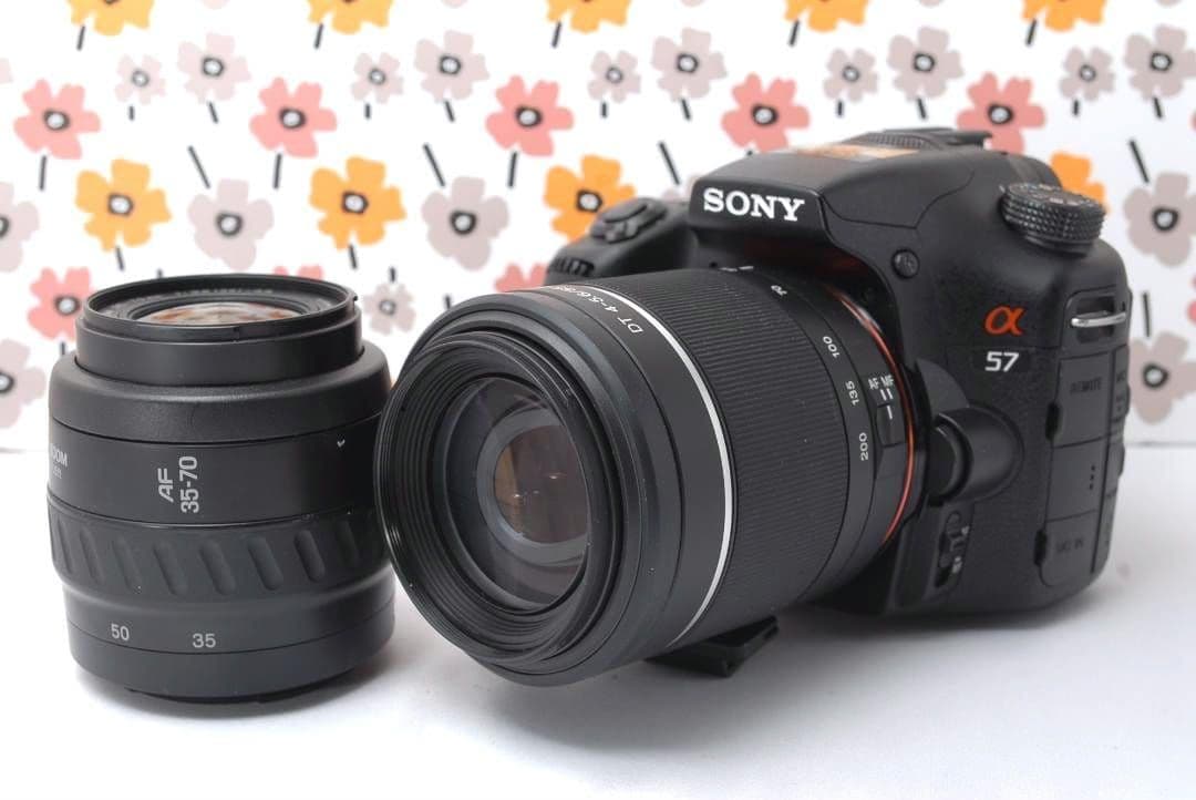 ❤SONY α57❤望遠レンズセット❤ショット数1848回！❤一眼レフカメラ❤