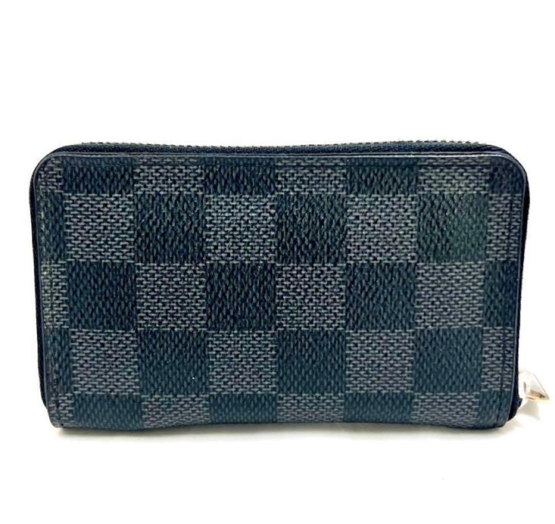 ルイヴィトン 財布 メンズ ケース ダミエ 黒 美品 N63076