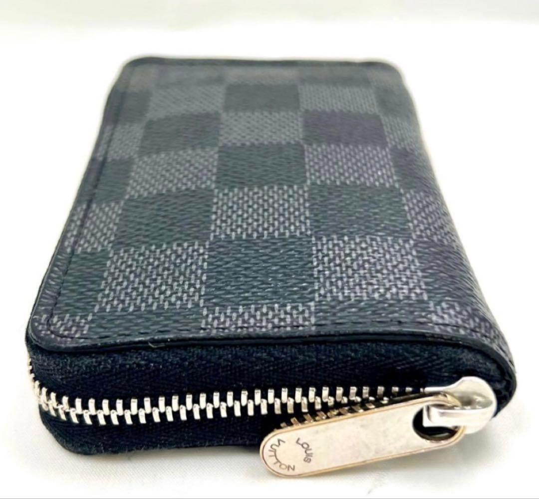 ルイヴィトン 財布 メンズ ケース ダミエ 黒 美品 N63076
