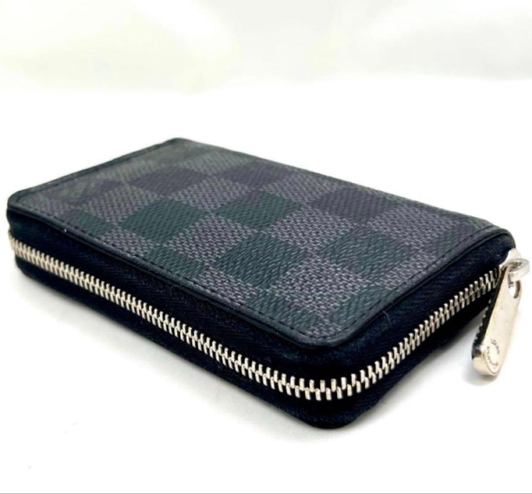 ルイヴィトン 財布 メンズ ケース ダミエ 黒 美品 N63076