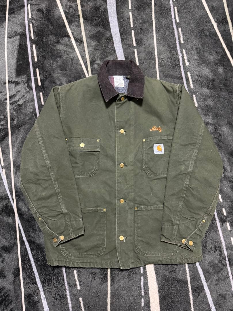 ‼️【USA製】 Vintage Carharttミシガンチョアコート Green
