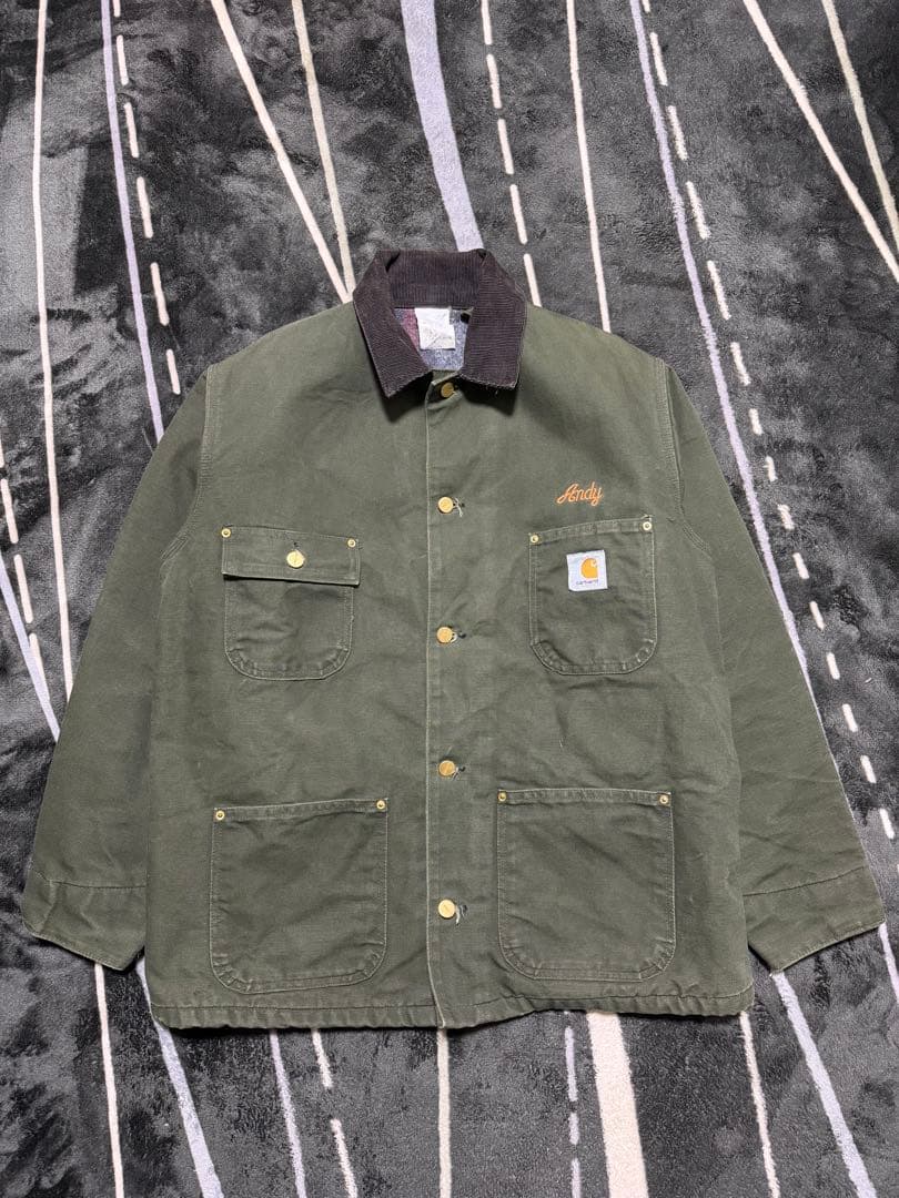 ‼️【USA製】 Vintage Carharttミシガンチョアコート Green