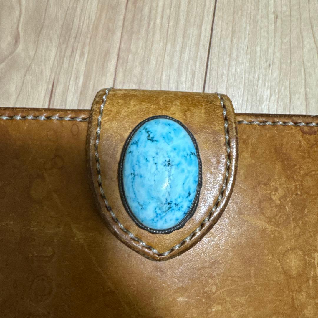 ジミニシルバーコンチョ　ターコイズ大サイズ