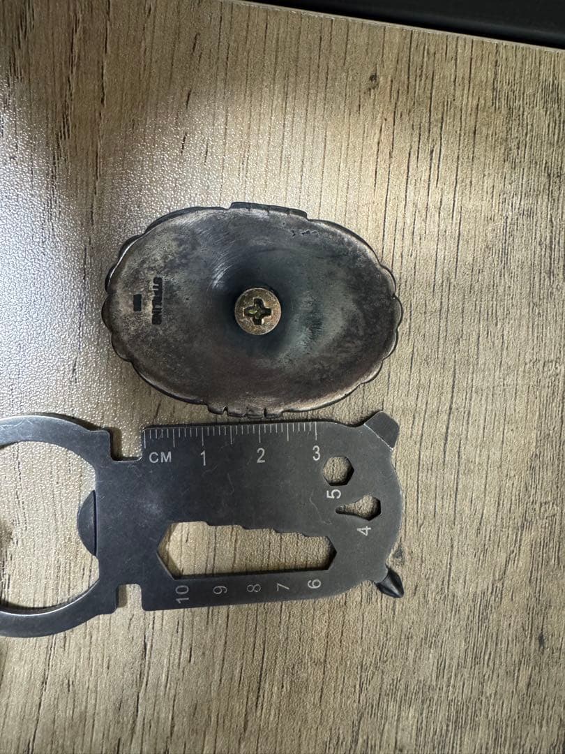 ジミニシルバーコンチョ　ターコイズ大サイズ