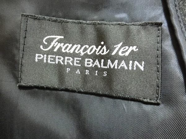 North Village　ピエールバルマン　スタンドカラーコート　グレー