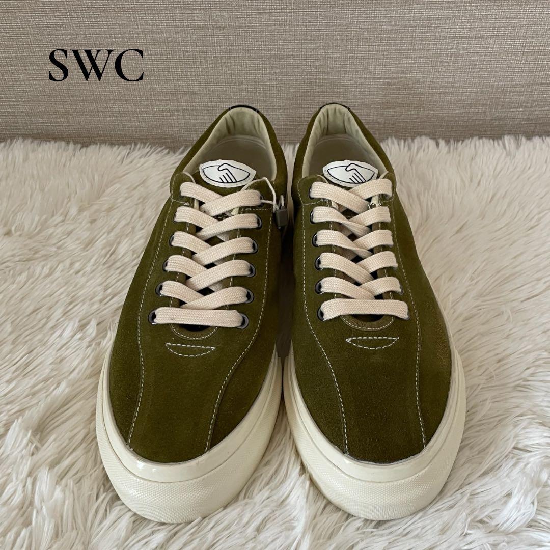 美品 SWC スニーカー 41 26cm グリーン SWC スエード
