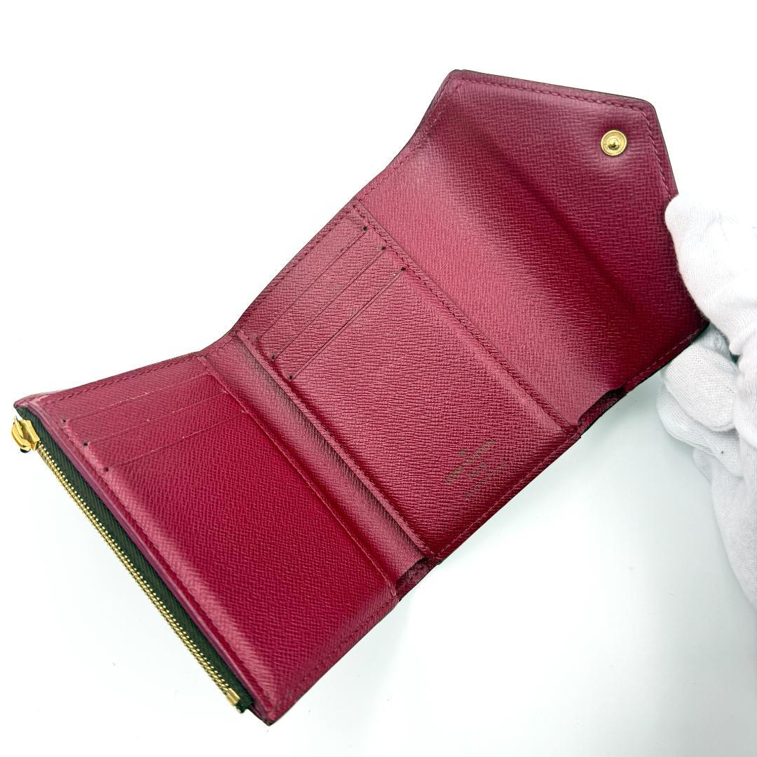 【Mさと様】ルイヴィトン モノグラム ヴィクトリーヌ フューシャ財布 ＃244