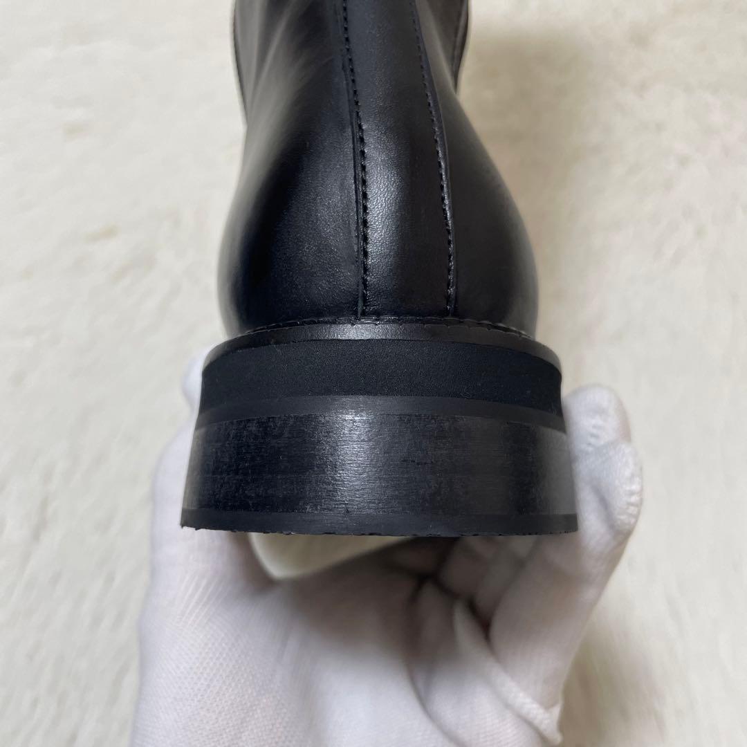 新品未使用品✨定価5万　ナポレオーニ　イタリア製　ロングブーツ　本革　22.5