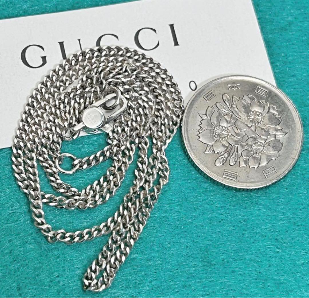 美品　GUCCI 2ミリ　喜平チェーンネックレス