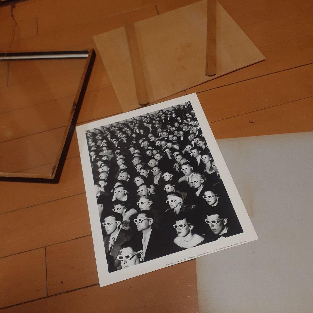 ビンテージ　ミッドセンチュリー　FRANCEプリント　3D CINEMAポスター