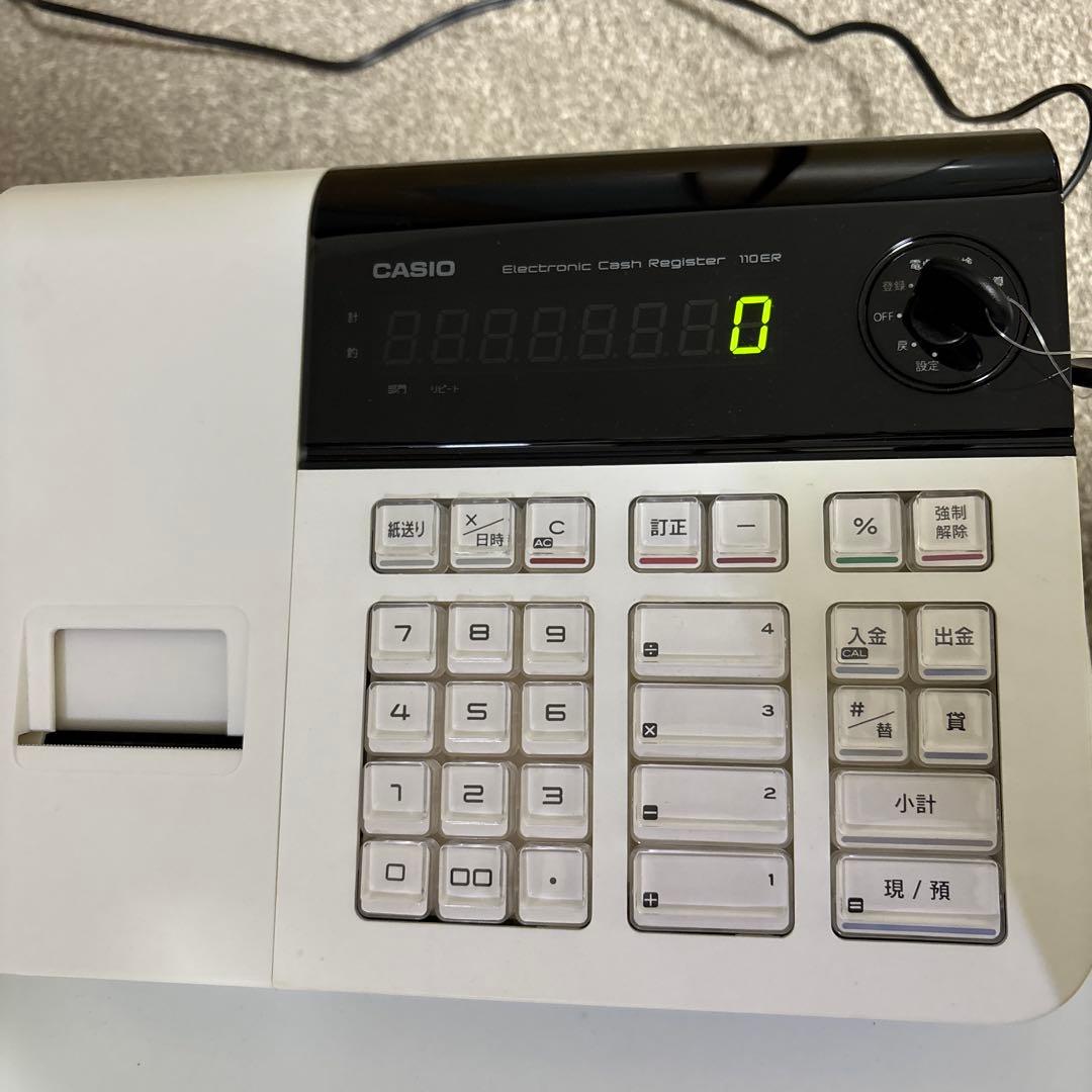 ジャンク品　CASIO 電子レジスター 110ER