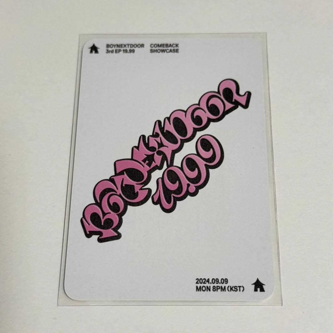 BOYNEXTDOOR 韓国 19.99 showcase トレカ イハン