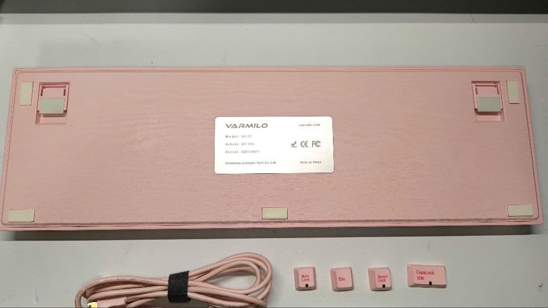 VARMILO 113 Sakura JIS キーボード　静電容量Rose軸