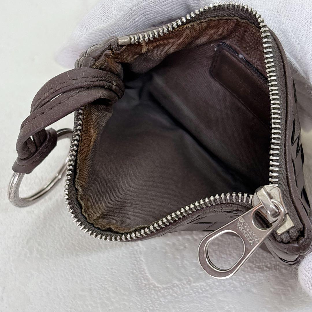 人気✨Bottega Veneta ダークブラウン ケース キーリング付き