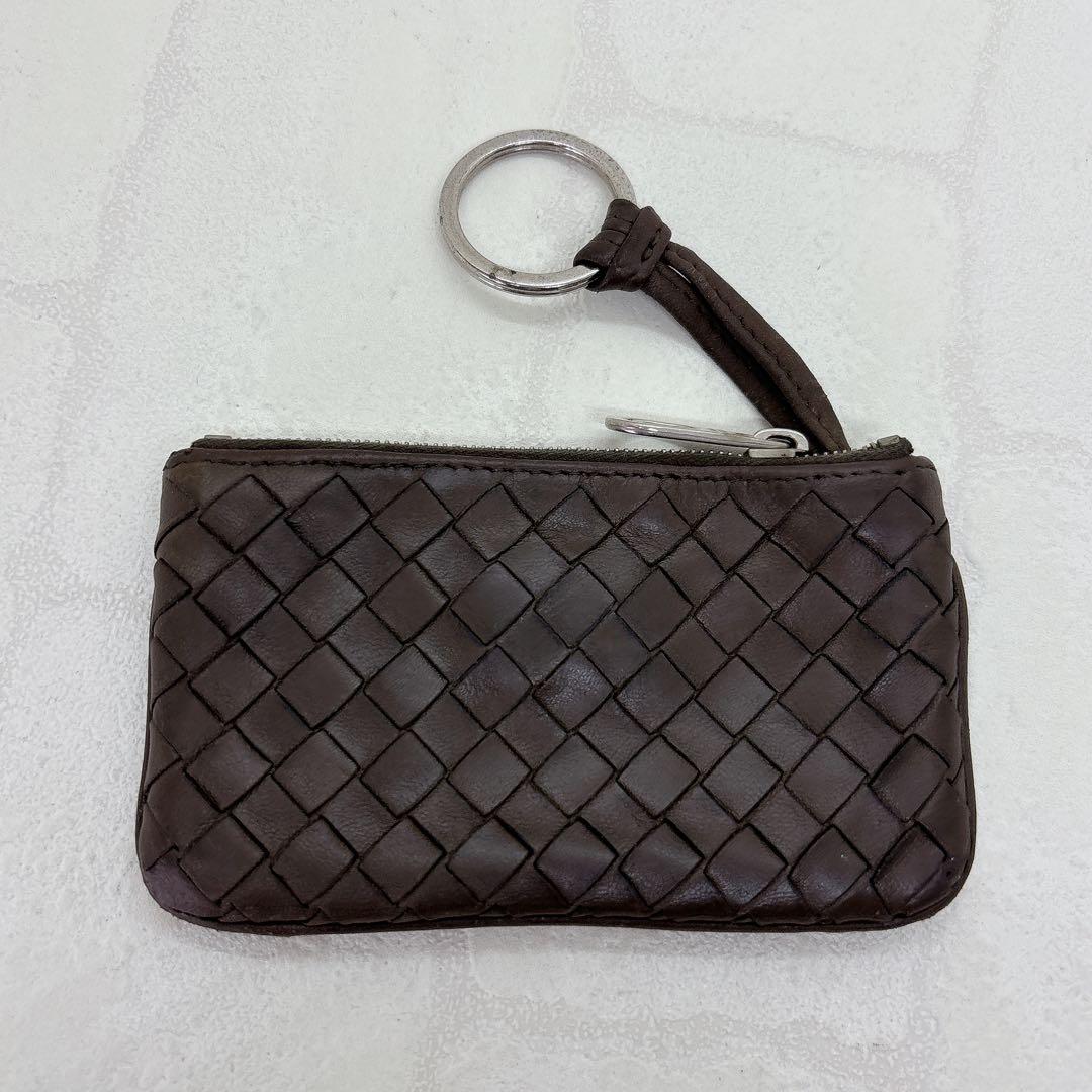 人気✨Bottega Veneta ダークブラウン ケース キーリング付き