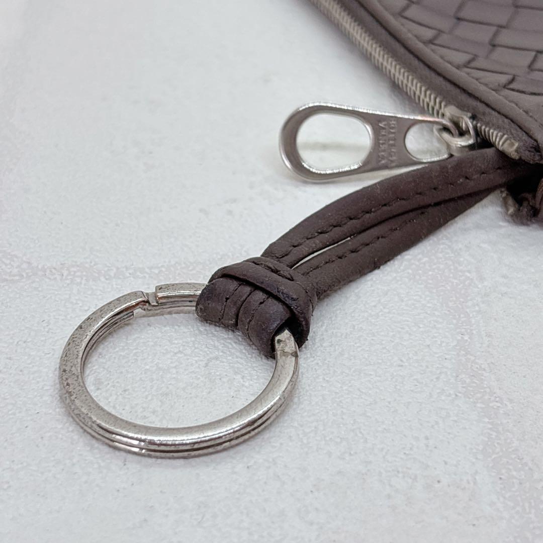 人気✨Bottega Veneta ダークブラウン ケース キーリング付き