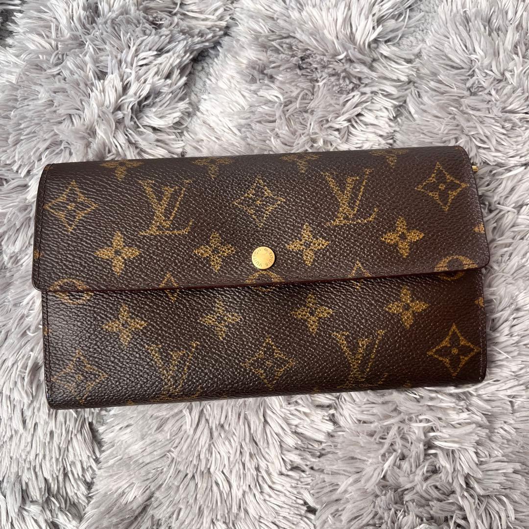 ルイヴィトン　モノグラム　ポルトモネクレディ　長財布　メンズ　レディース