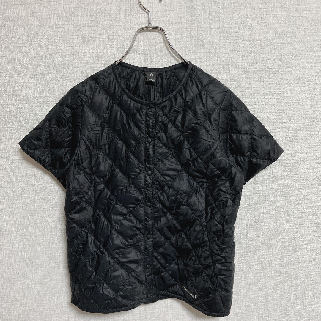 モンベル1101508スペリオダウンラウンドネックTレディースL半袖ジャケット黒