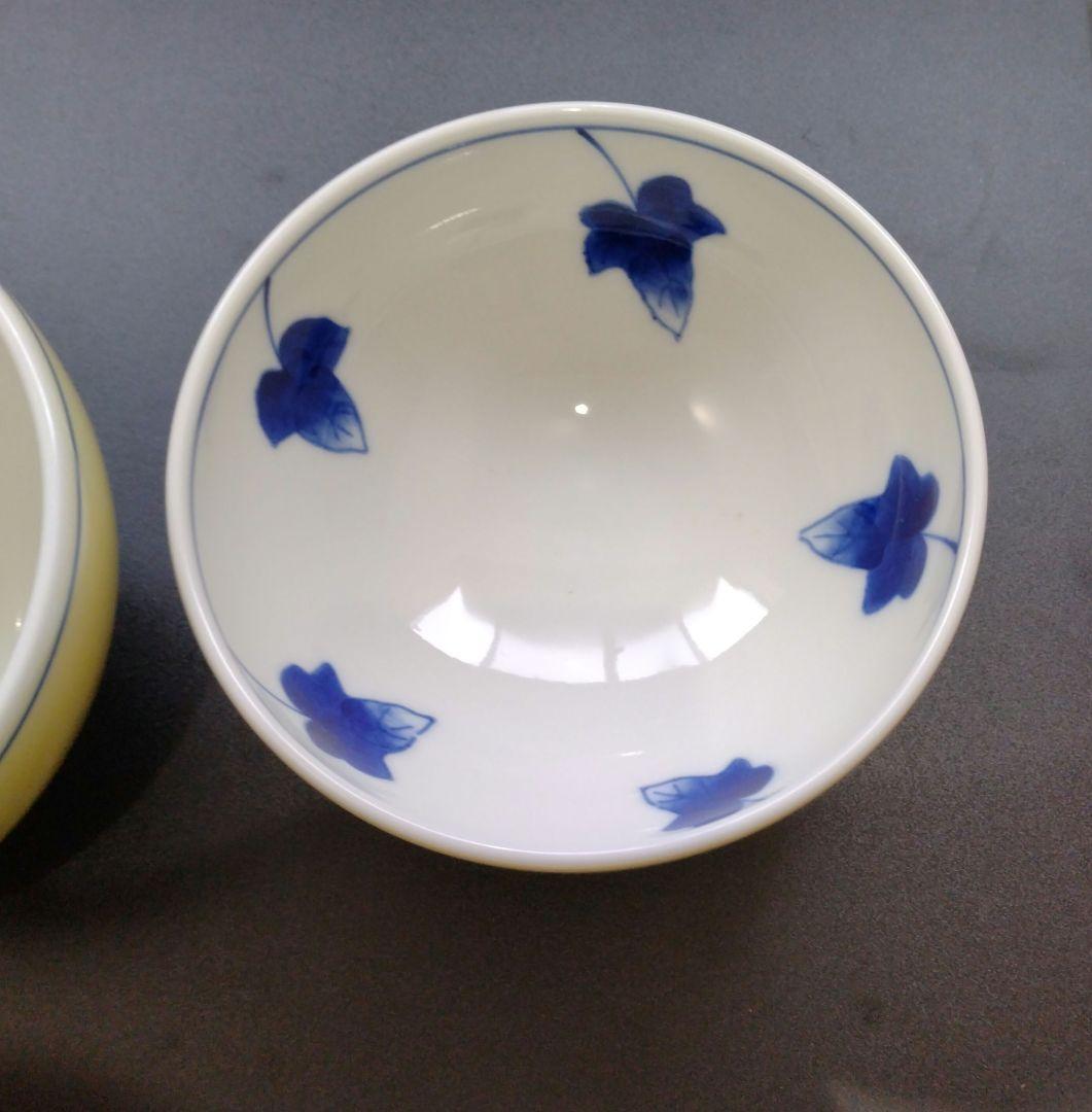 深川製磁　ツタ絵　器　セット　丼　御椀　湯呑み