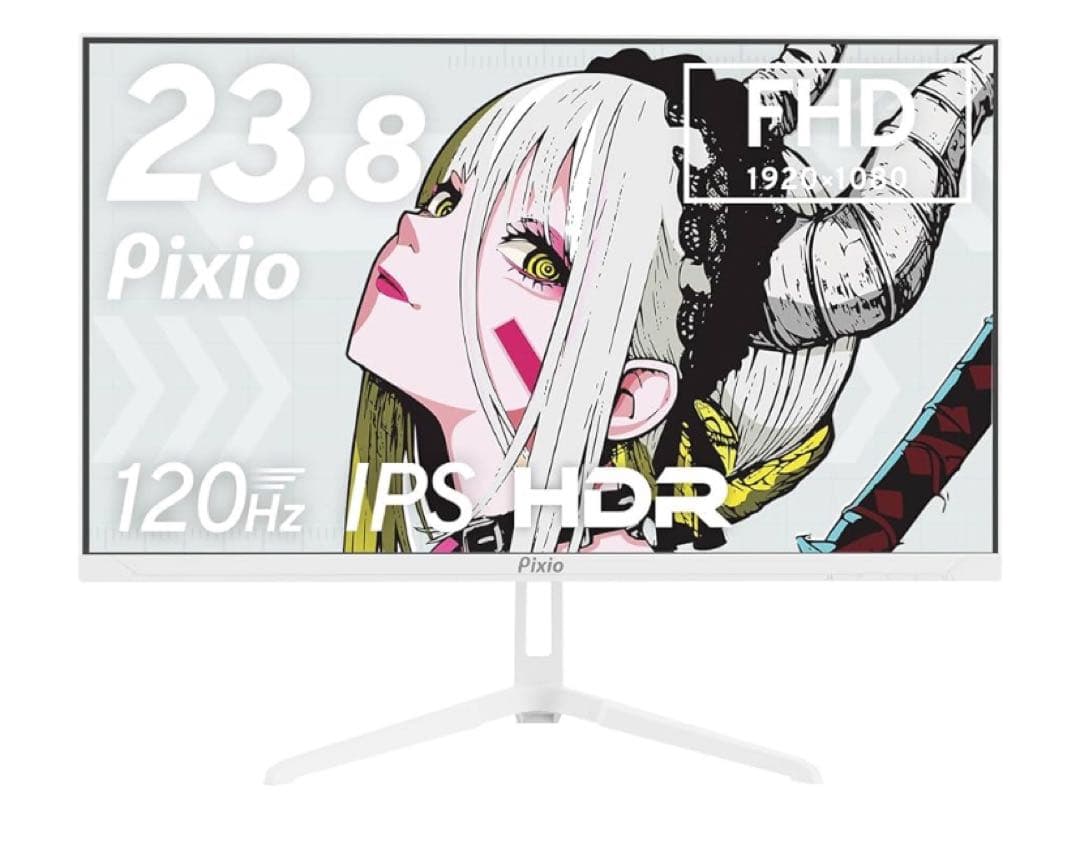 Pixio Wave White ゲーミングモニター 23.8インチ F
