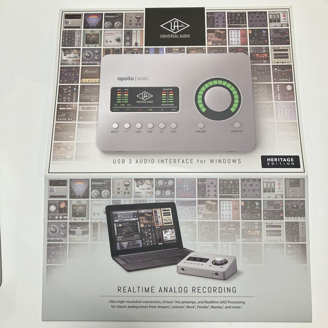 UNIVERSAL AUDIO apollo solo USB [未使用]