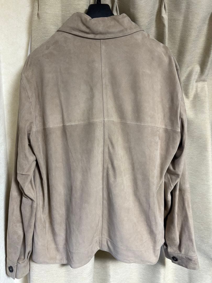 あさひまる新品未使用タグ付ARMA レザーシャツ PEAK ベージュ 46