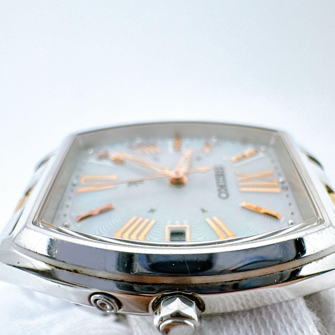 稼働 腕時計 SEIKO セイコー ルキア ダイヤ シェルチタン ローマン