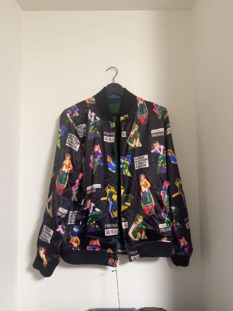 ね*す様 glamb × ストーンオーシャン 徐倫 スカジャン グリーン L