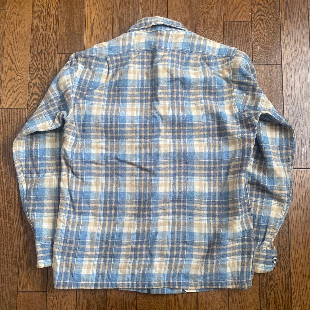 70s Pendleton オープンカラー ウール シャツ ペンドルトン