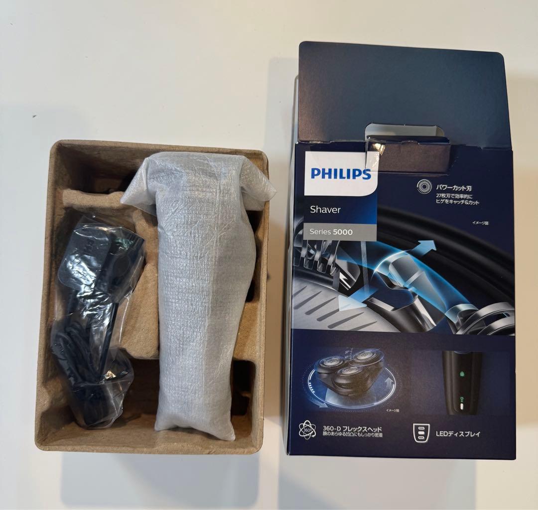 【開封未使用】フィリップス電気シェーバーS5445/03 ブラックPHILIPS