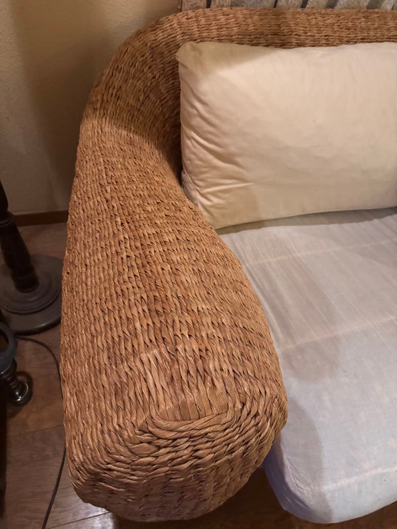 絹*。様 パシフィックファニチャ・ラタン製ソファ