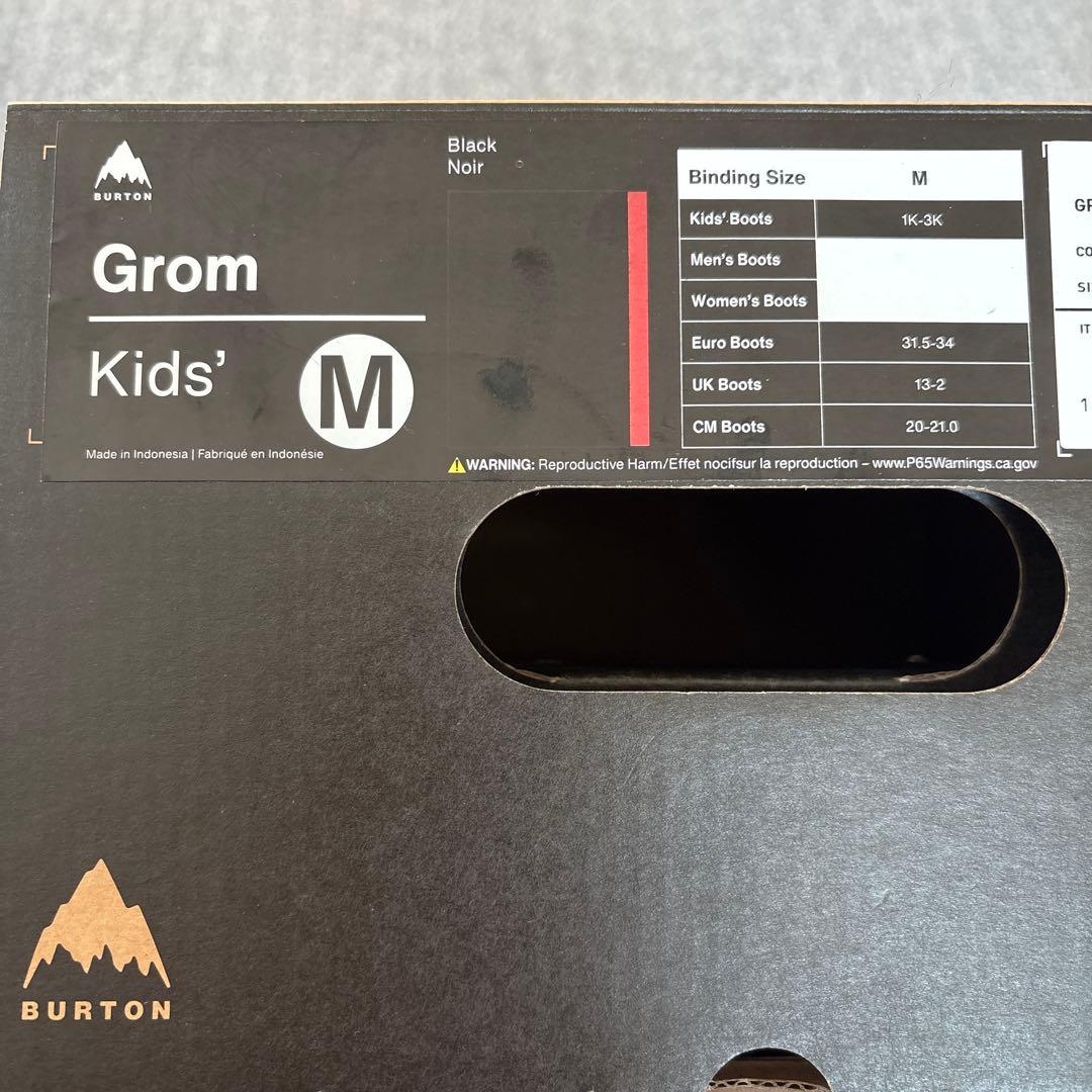 BURTON バートン スノーボード ビンディング キッズ　Grom グロムM