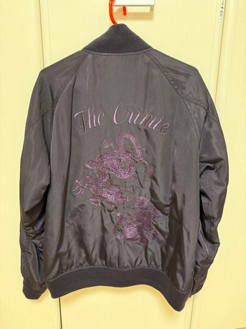 CRIMIE EMBROIDERY SOUVENIR JACKET パープル