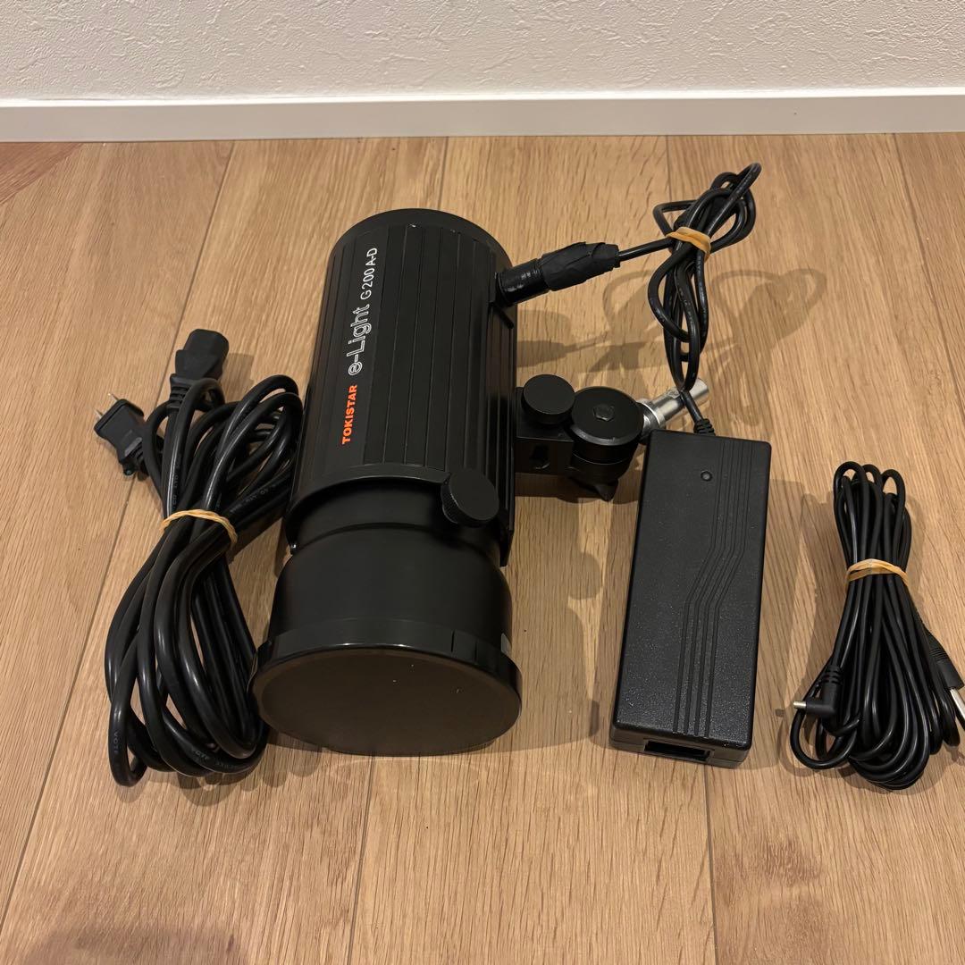 美品トキスターe-LightG200A-Dモノブロックストロボ バッテリーset