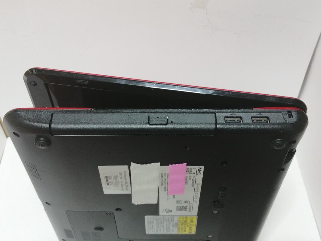 ほWindows11NECノートパソコンwifiメモリ8GB爆速SSD 人気の赤