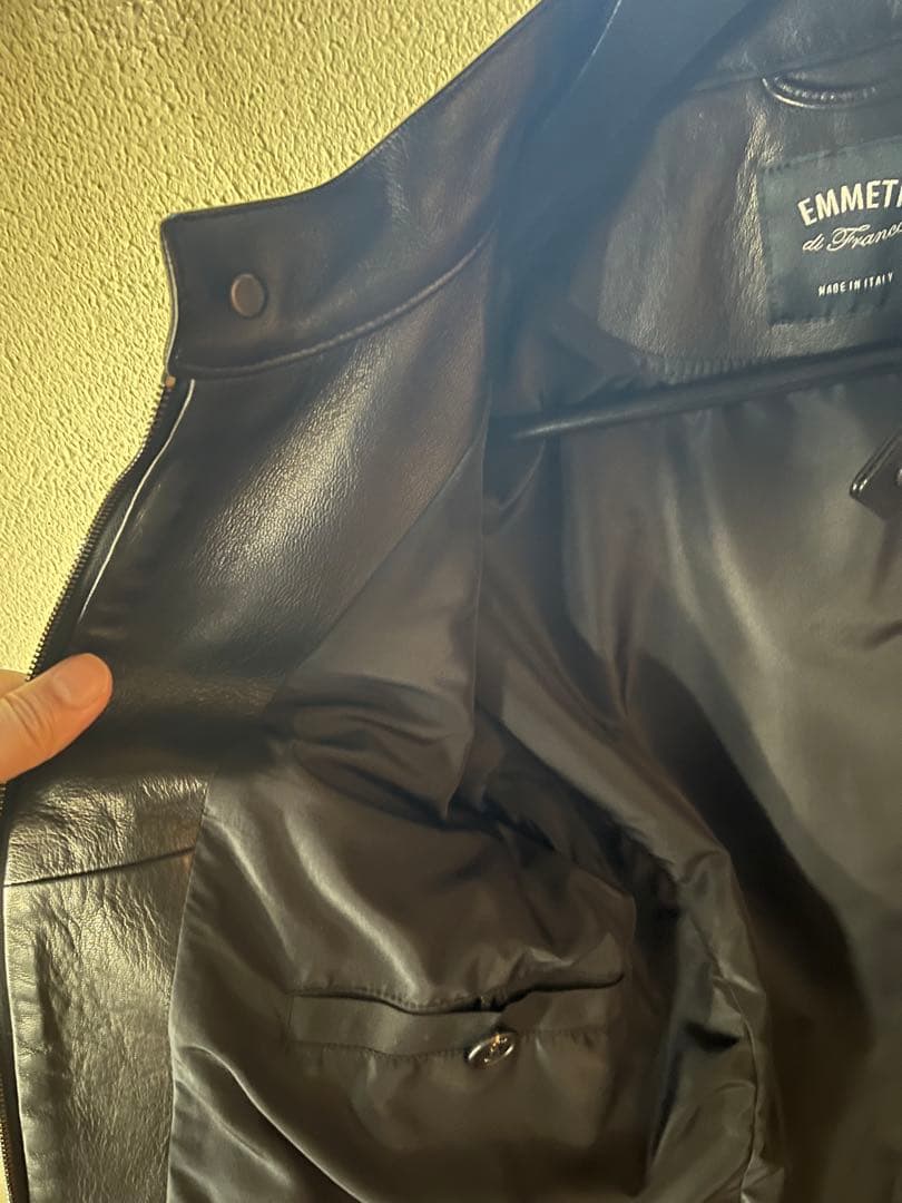 Emmeti エンメティ JURI シングルライダース ブラック 44