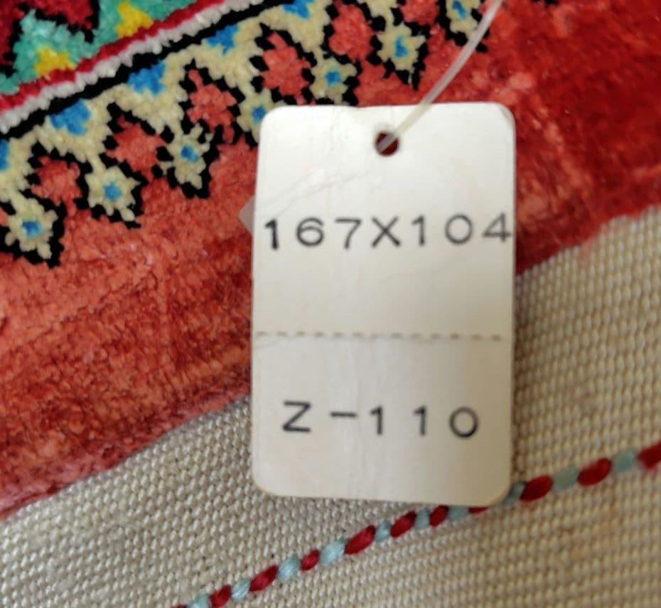 【ツリーマンション】ペルシャ絨毯　シルク手織り　動物パラダイス　高級極美品