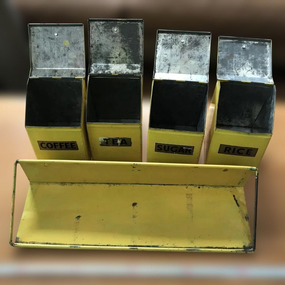 ビンテージ　キャニスターセット　ガレージ収納