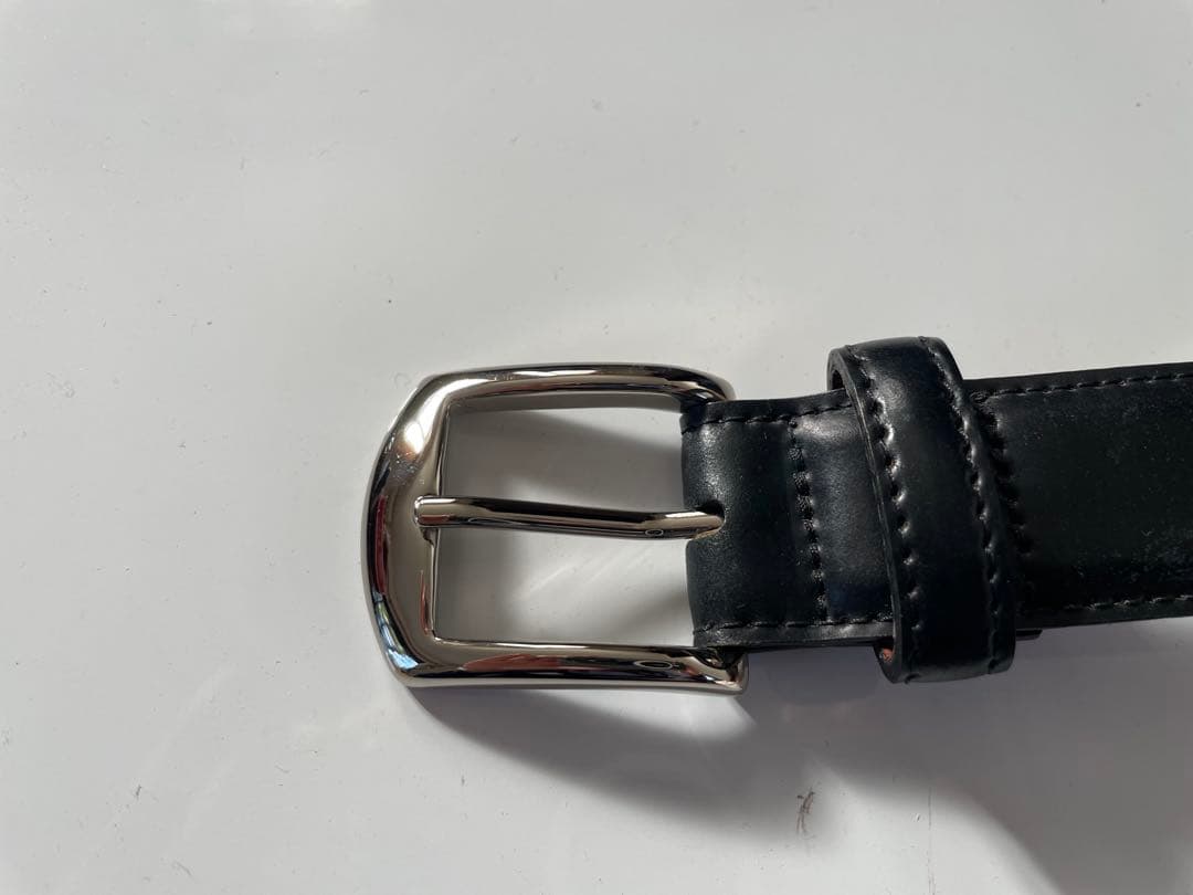 ALDEN コードバンベルト 黒　サイズ34/85cm