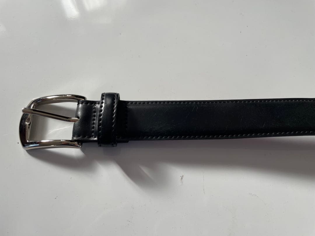 ALDEN コードバンベルト 黒　サイズ34/85cm